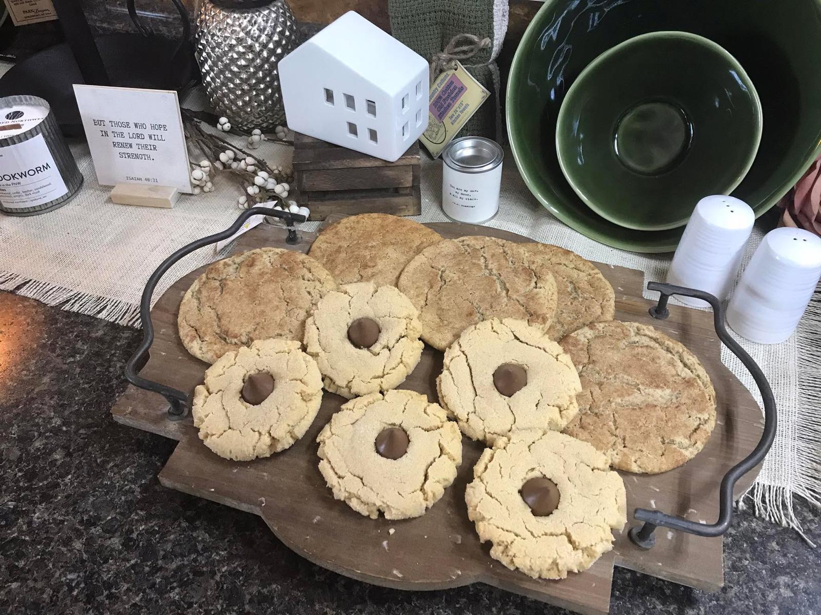 Assorted fresh-baked cookies