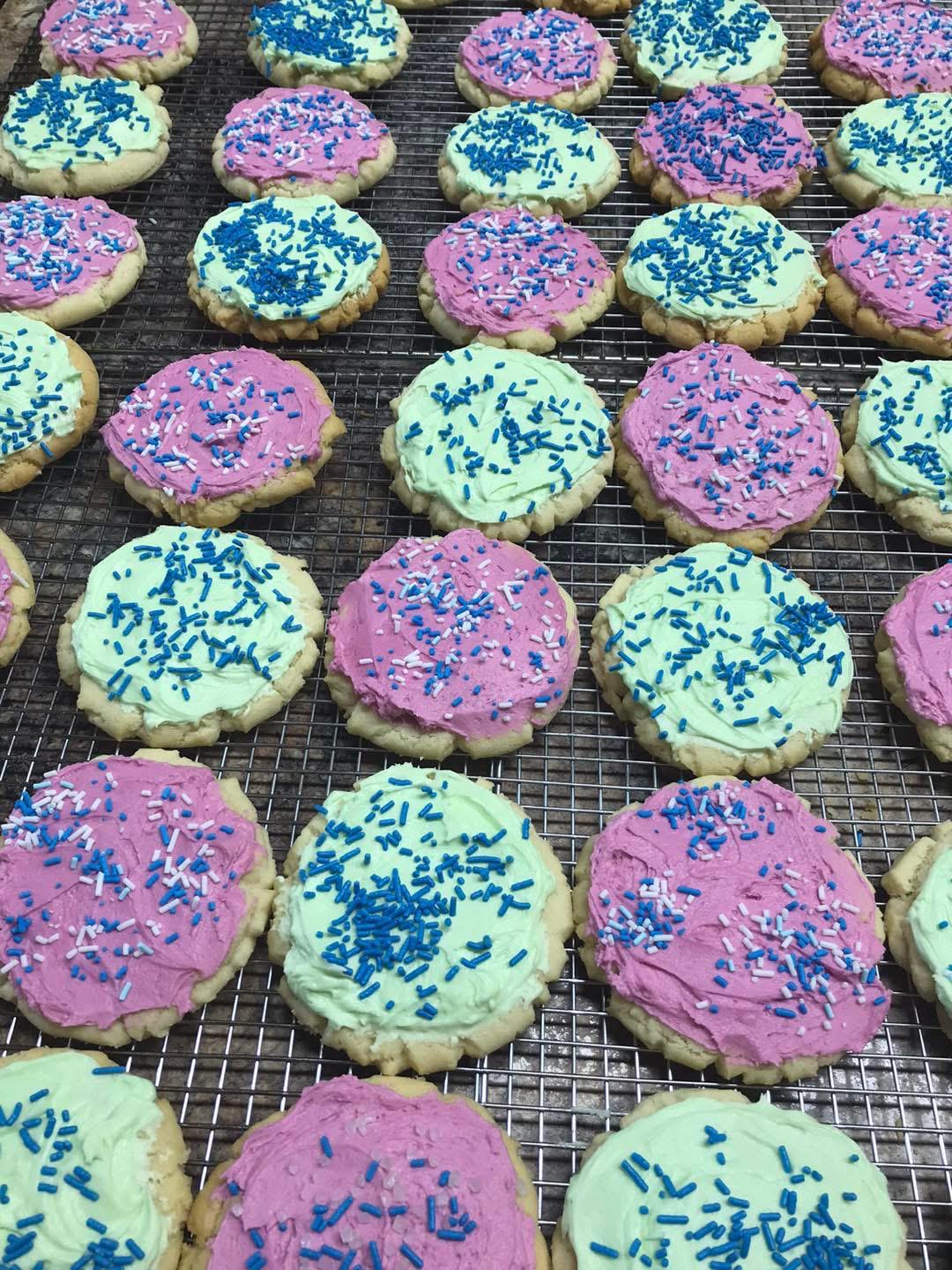 Iced sugar cookies